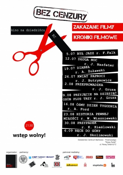 KINO LETNIE NA DZIEDZIŃCU CBF „NOWY ŚWIAT” – OBEJRZYJ FILMY „BEZ CENZURY”!