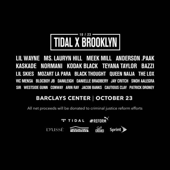 Lil Wayne, Ms. Lauryn Hill i wielu innych na TIDAL X BROOKLYN!