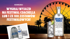 Absolut wystartował z kolejnym konkursem – wygraj bilety na Coachella Festival LIFESTYLE, Muzyka - Marka Absolut wystartowała z kolejną edycją konkurs dla miłośników muzyki i dobrej zabawy. Do wygrania wyjątkowe nagrody – podwójne bilety na Coachella Festival oraz zestawy festiwalowe. Co trzeba zrobić? To Absolutnie łatwe!